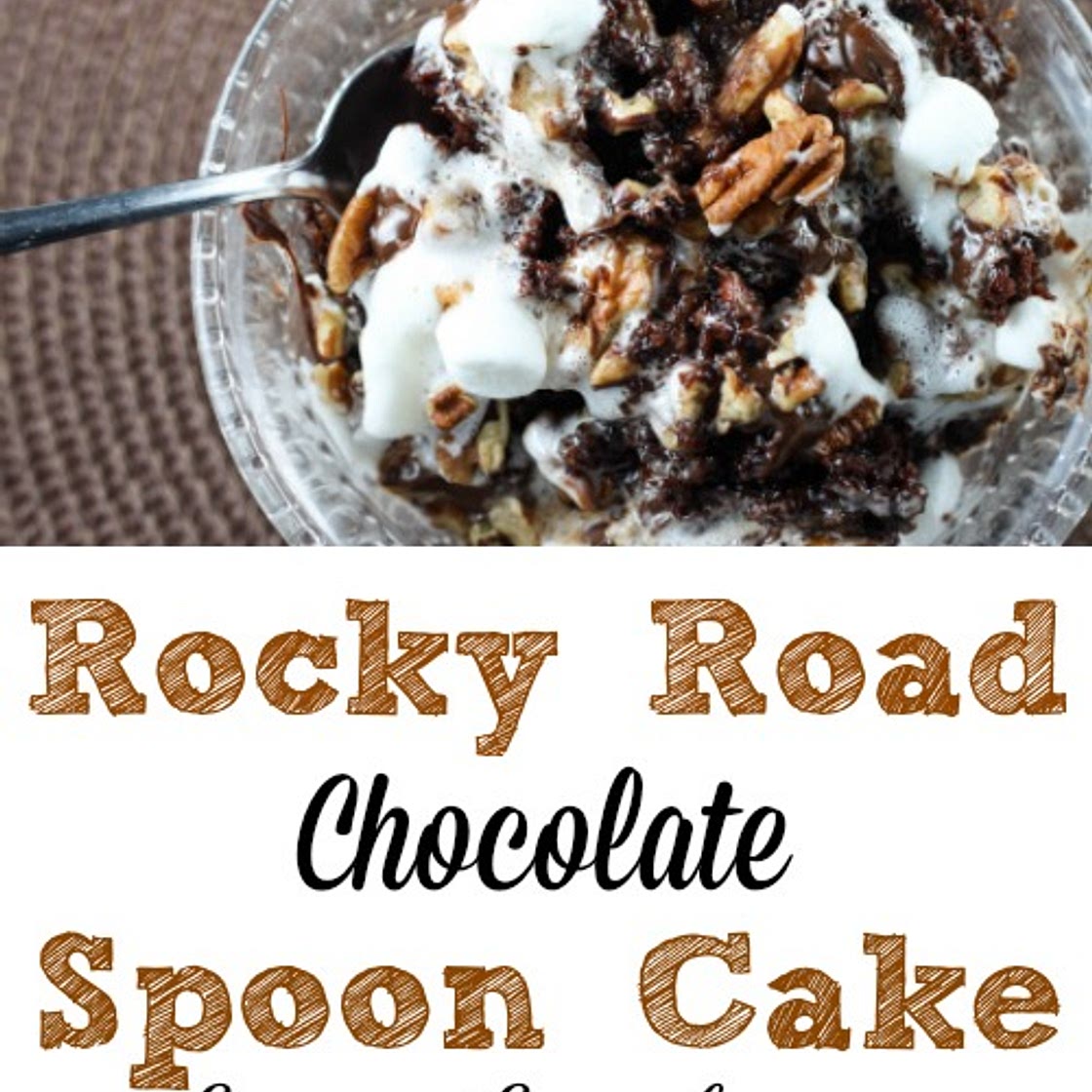 Rocky Road Chocolate Spoon Cake