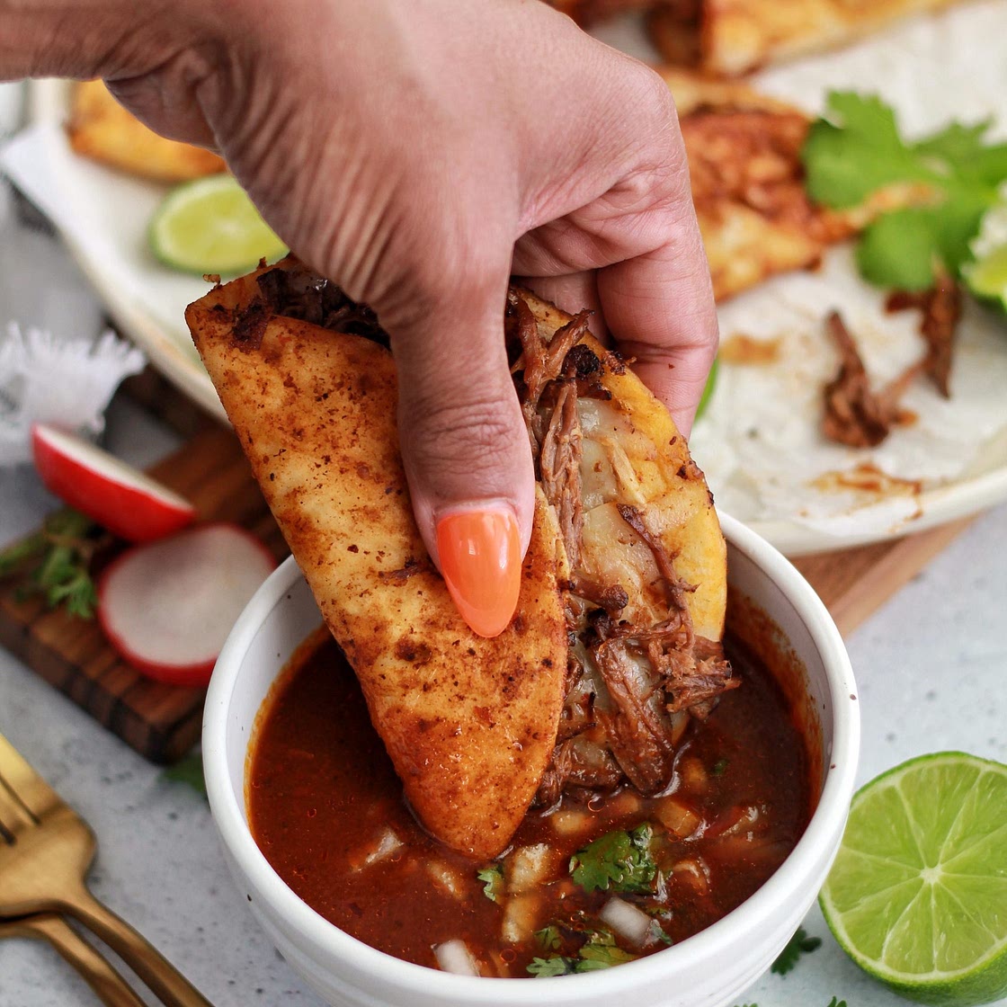 Slow Cooker Birria Tacos