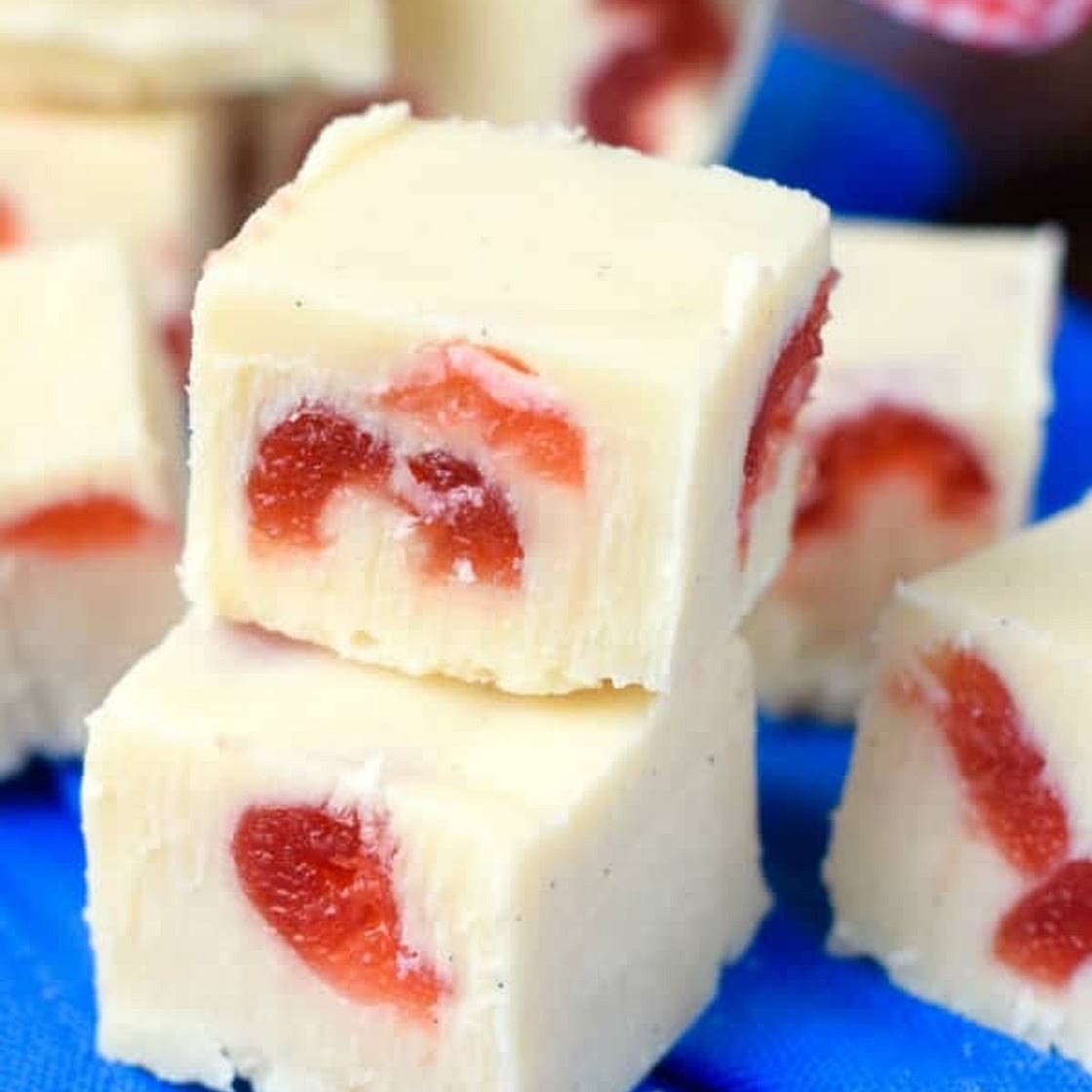 Cherry Vanilla Bean Fudge