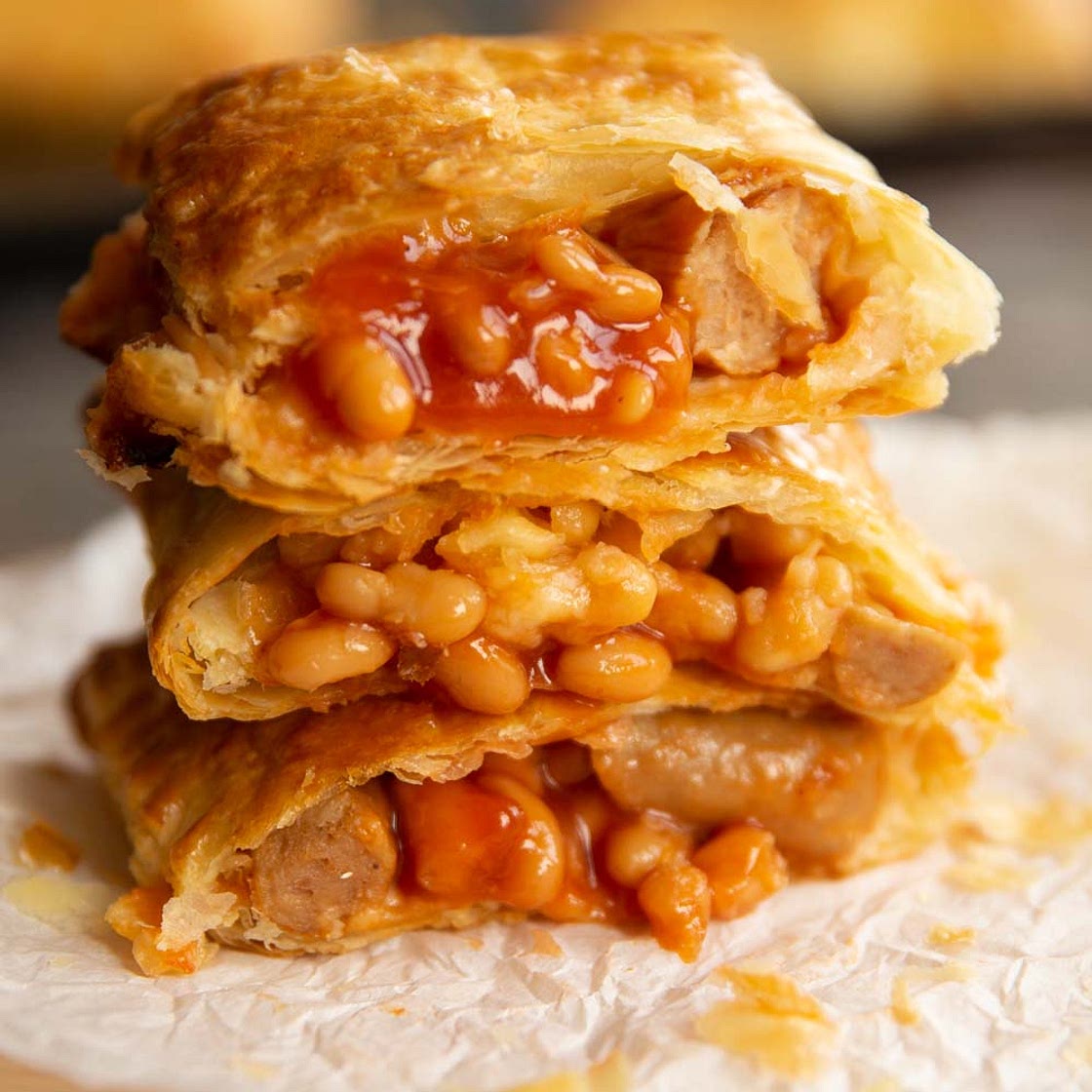 Sausage, Bean & Cheese Melts