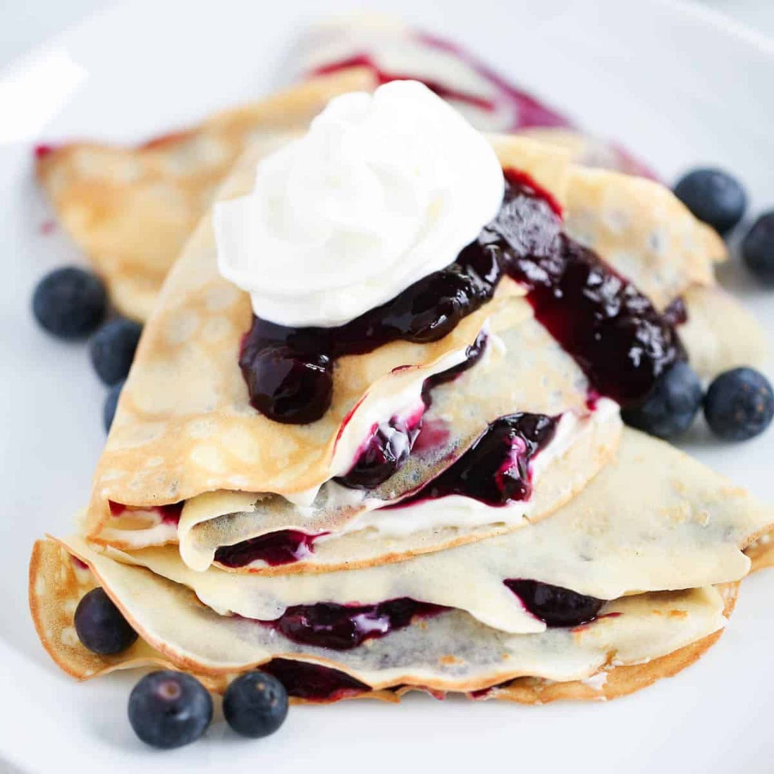 Blueberry Crepes
