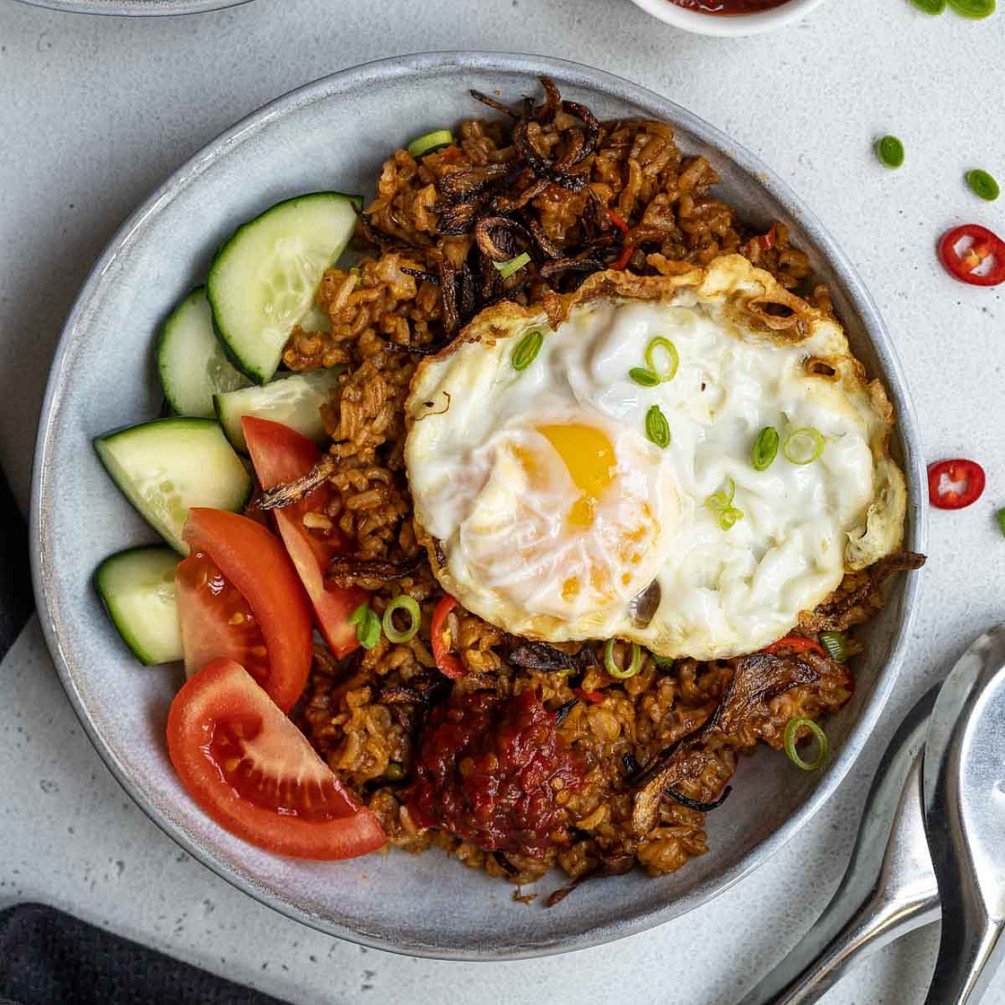 Vegetarian Nasi Goreng (Indonesian Fried Rice)
