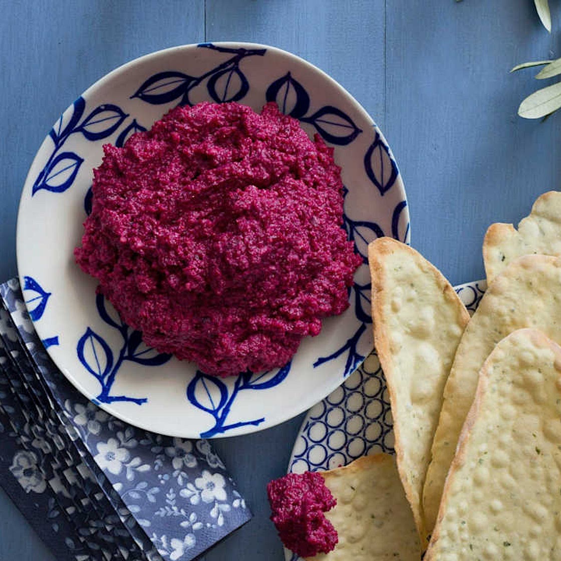 Beetroot, Parmesan and cashew dip