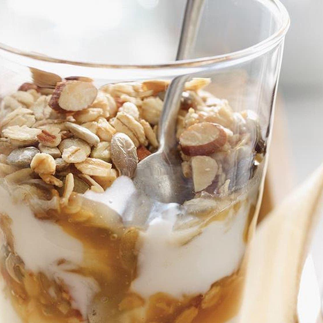 Apple Parfait with Maple Caramel