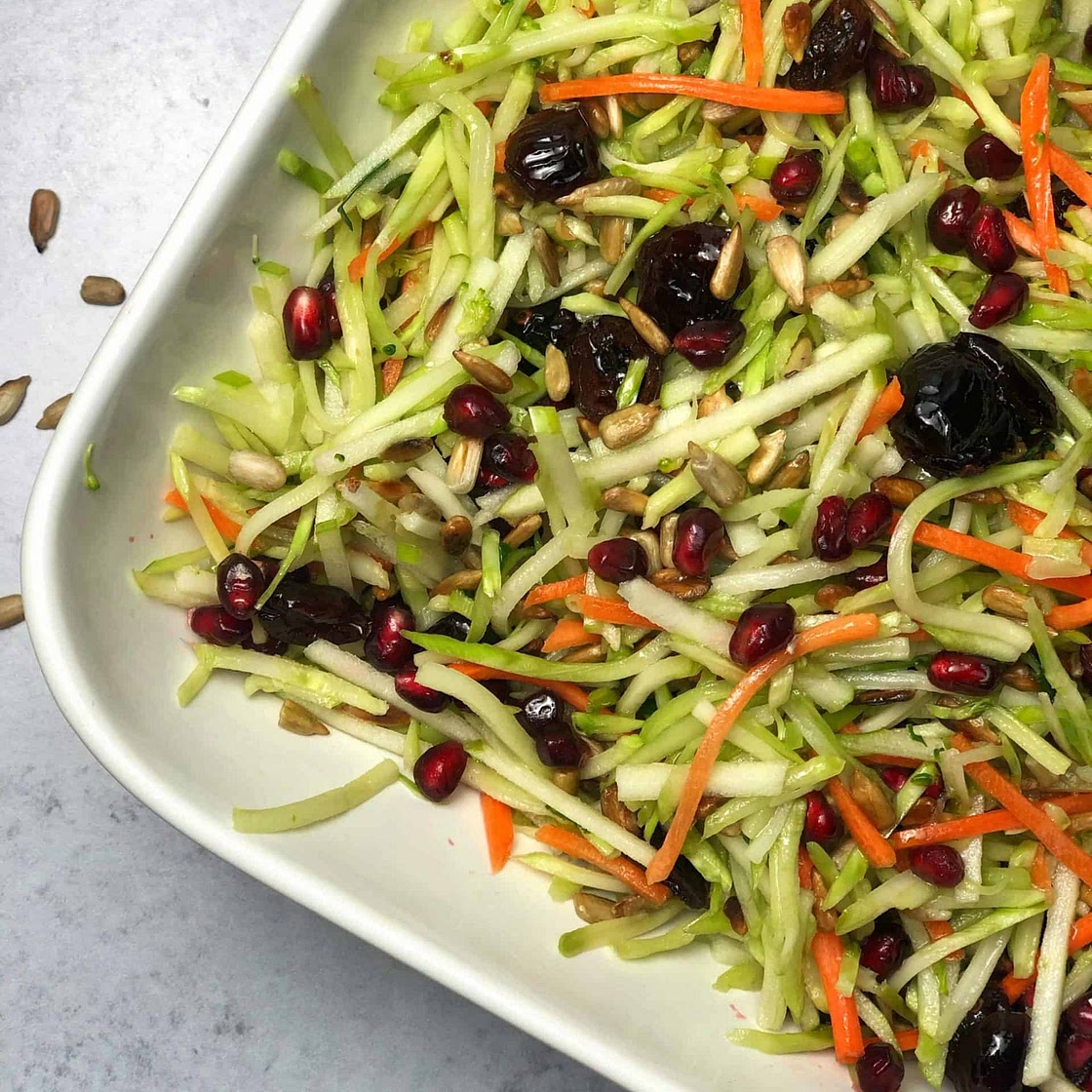 Broccoli Apple Slaw ( No-Mayo, Nut Free)