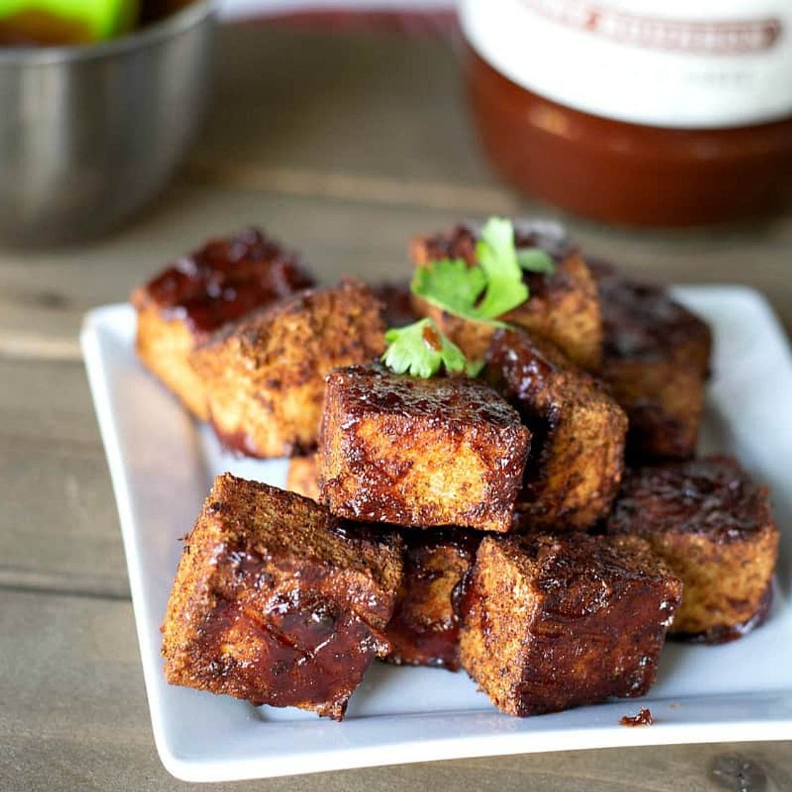 BBQ Tofu Burnt Ends