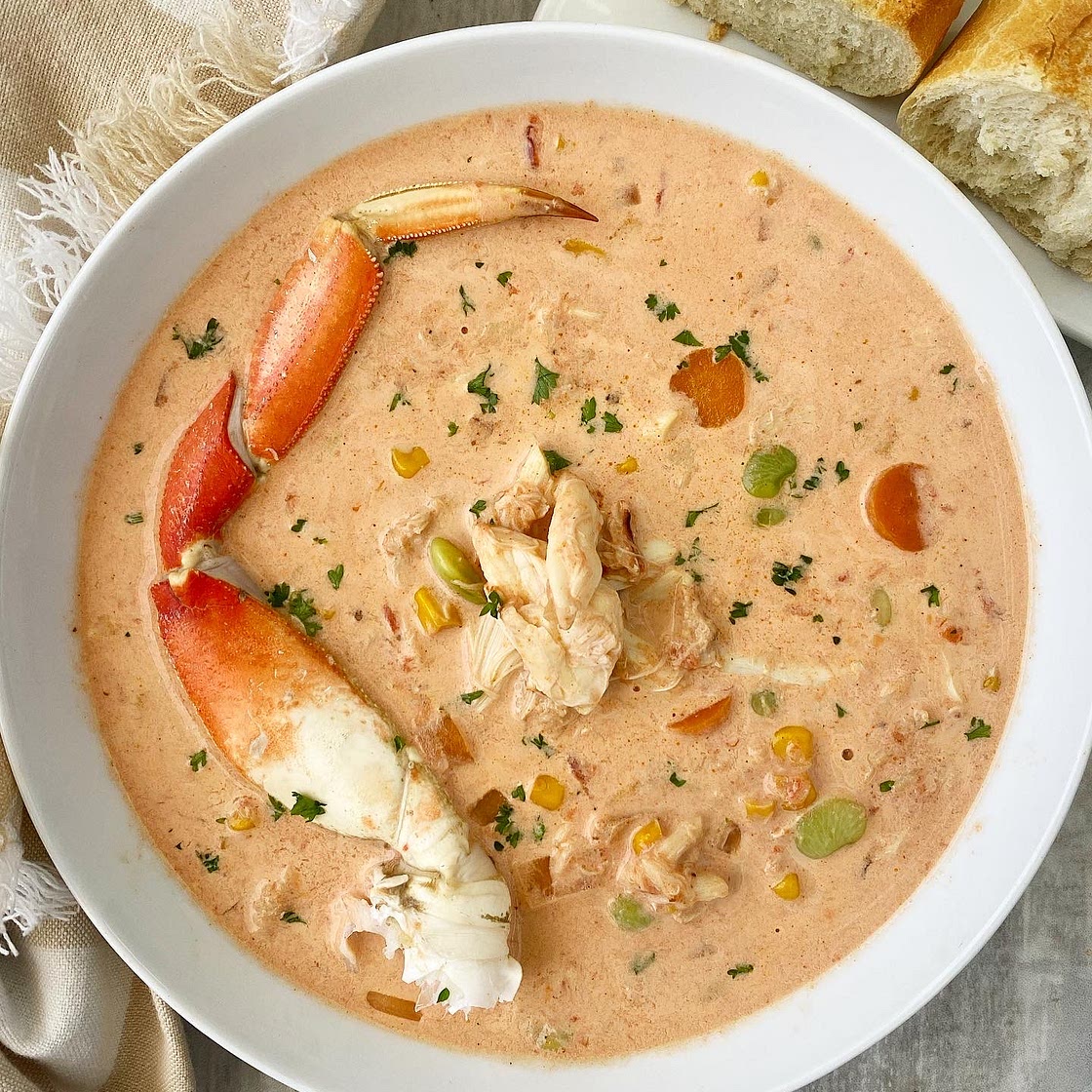 Slow Cooker Creamy Crab Soup