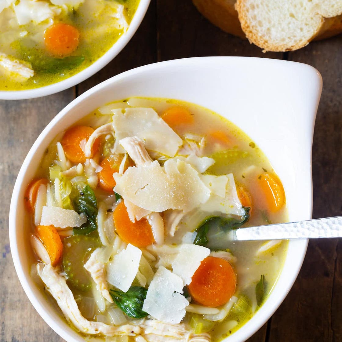 Italian Chicken Orzo Soup Recipe