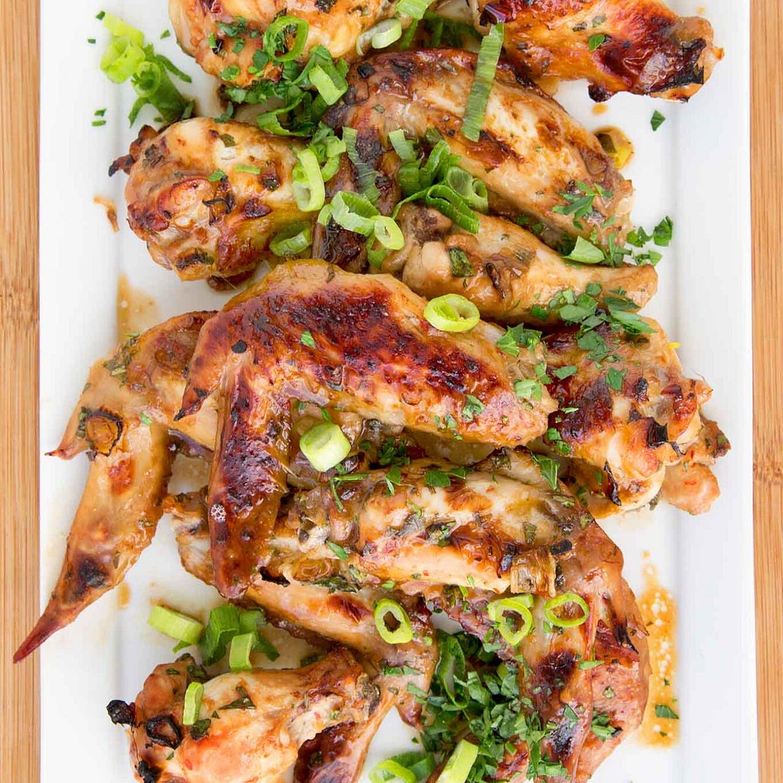 Asian Style Garlic Ginger Wings