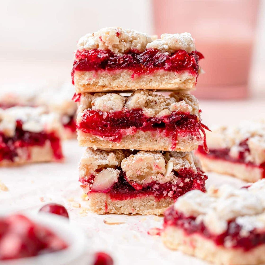 Cranberry Crumble Bars