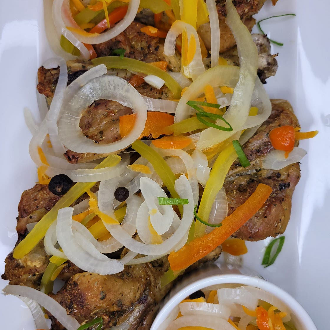 Gourmia Air Fryer Butterfly Chicken Drumsticks with Jamaican Escovitch Sauce