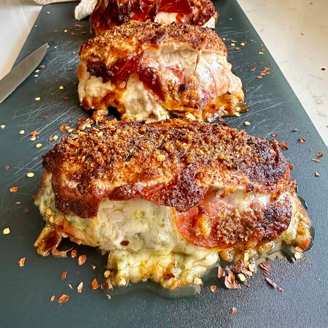 Easy Pizza Stuffed Chicken