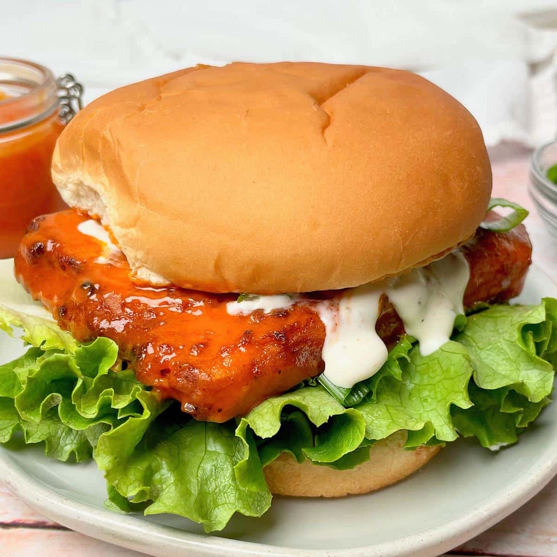 Vegan Buffalo Chicken Sandwich