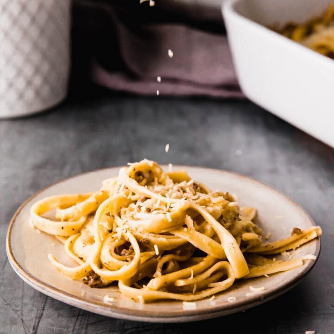 Venison Alfredo Casserole