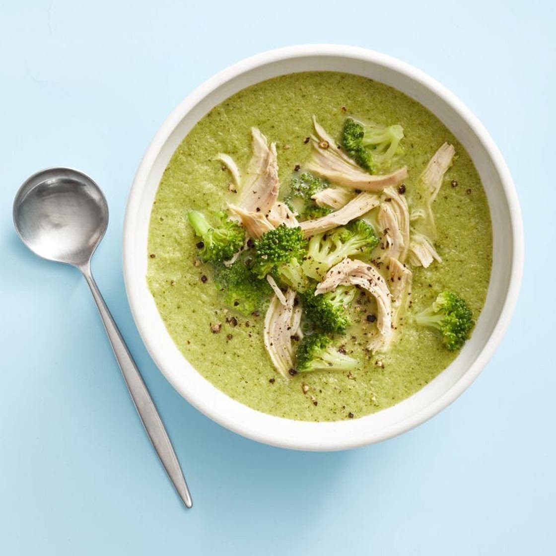 Broccoli-Parmesan Chicken Soup