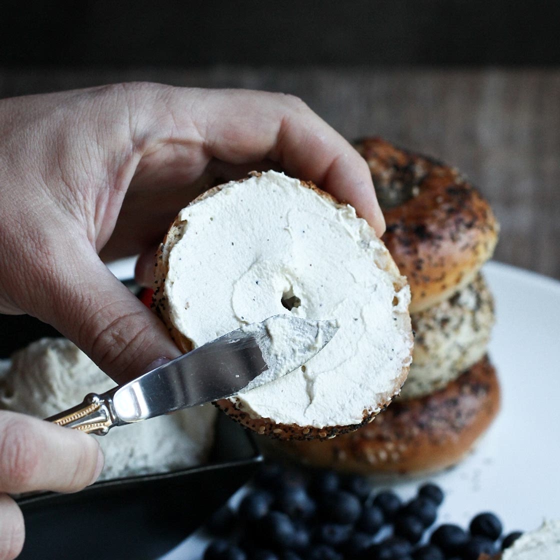 Vegan Smoky Black Pepper Cream Cheese