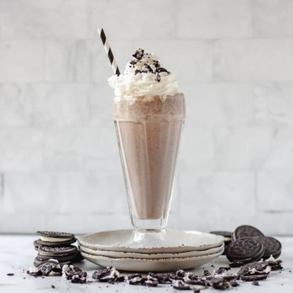 Cookies and cream milkshake