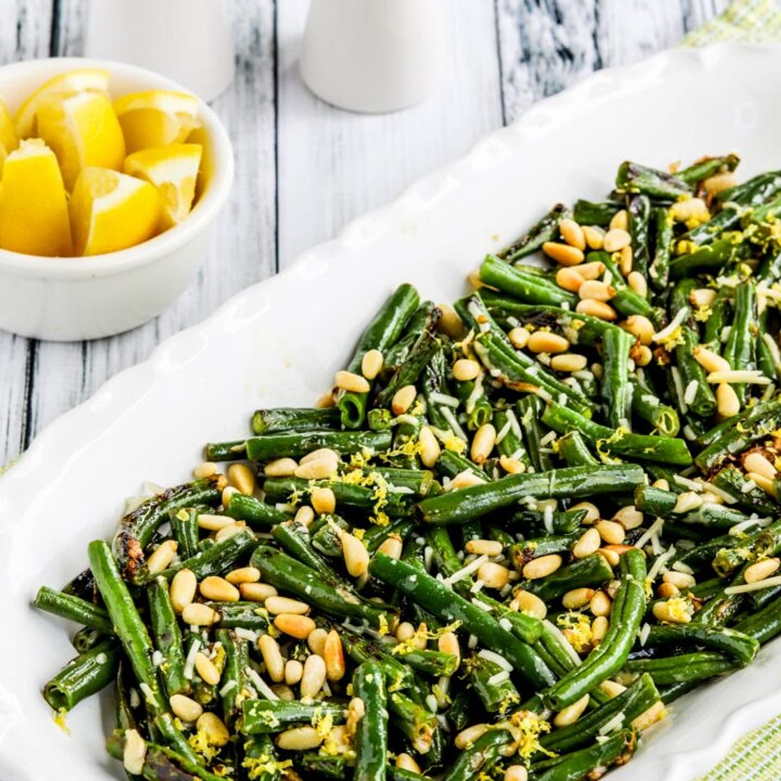 Green Beans with Lemon, Parmesan, and Pine Nuts