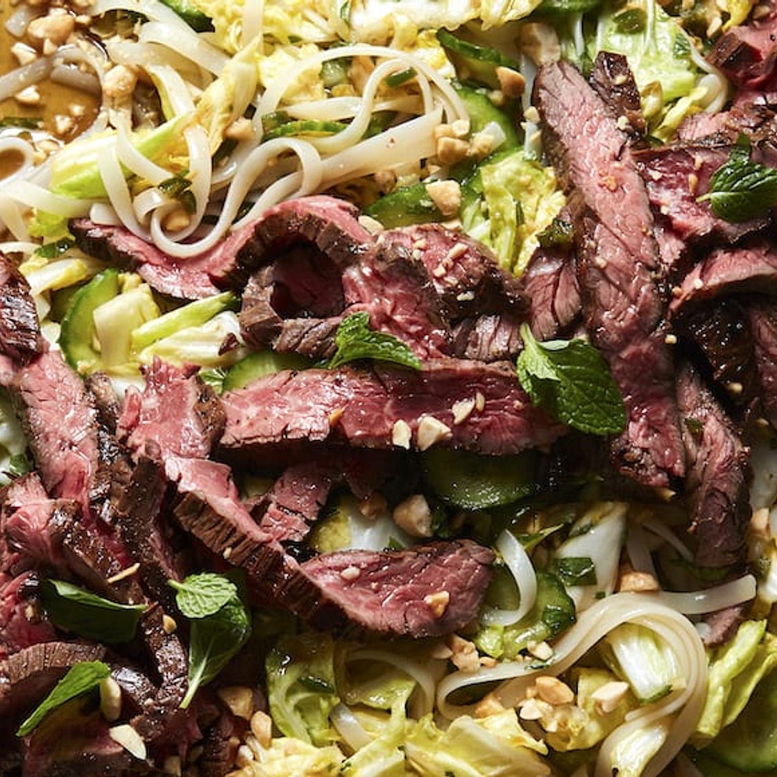Rice Noodle Salad with Steak