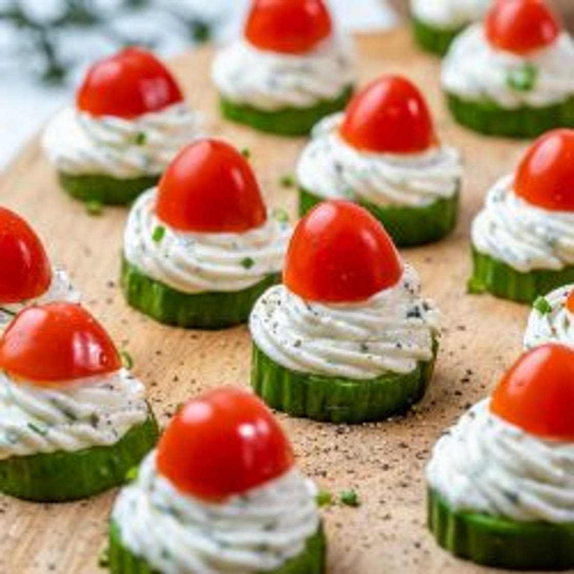 Festive Cucumber Bites