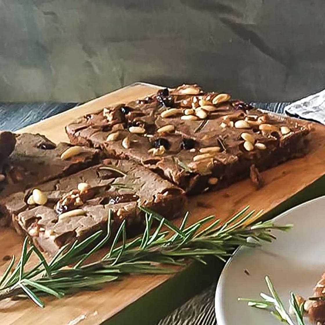 Castagnaccio (Italian Chestnut Flour Cake)