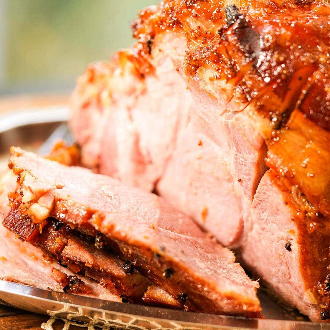 Orange Marmalade Glazed Ham