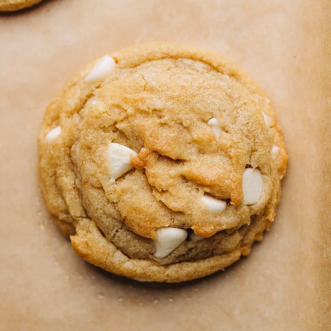 Brown Butter Banana White Chocolate Chip Cookies