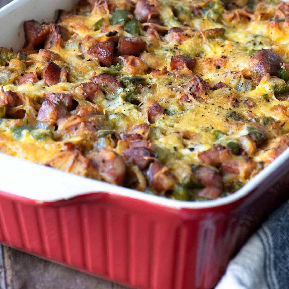 Smoked Sausage Strata