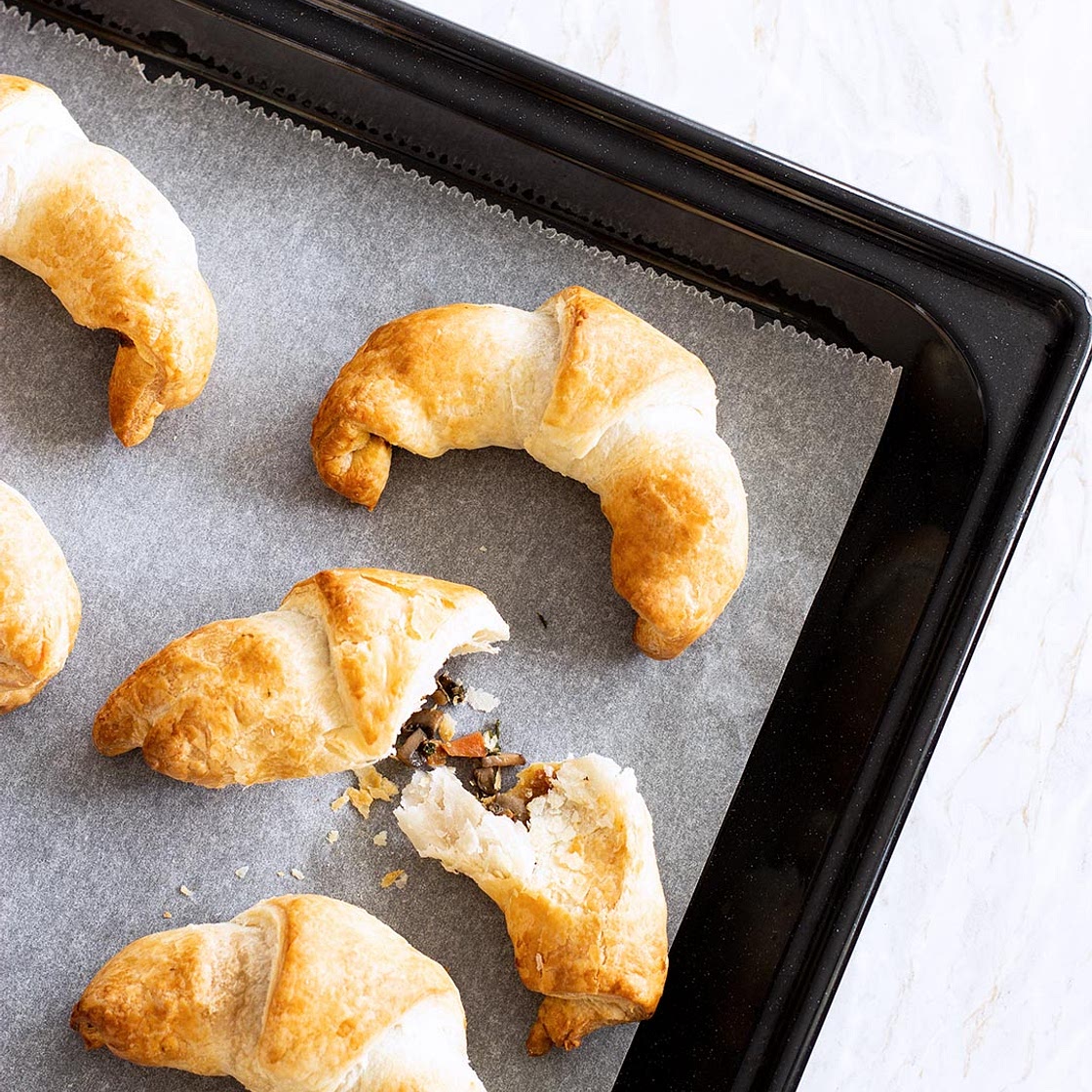 Vegane "Schinken"Gipfeli