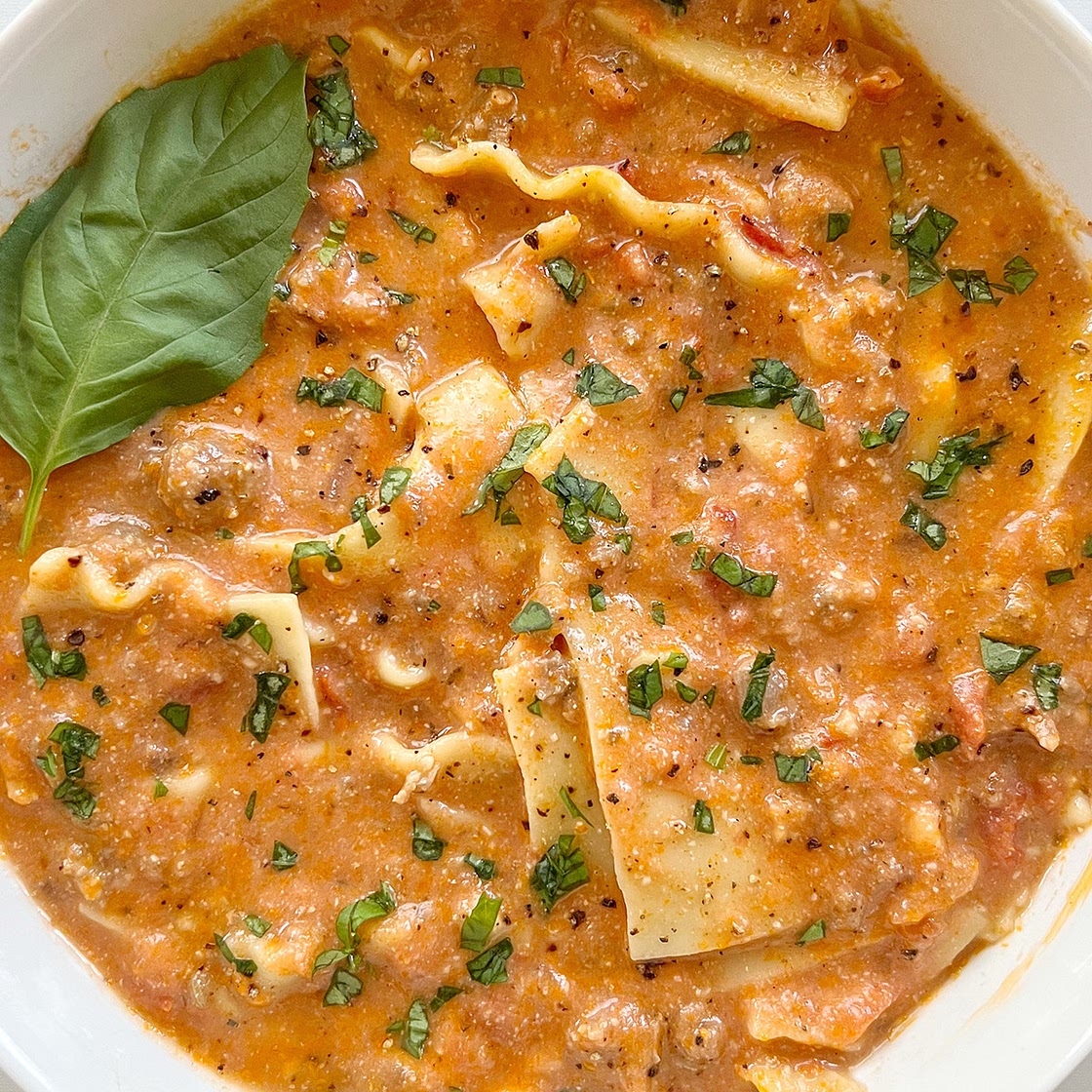Dairy Free Lasagna Soup