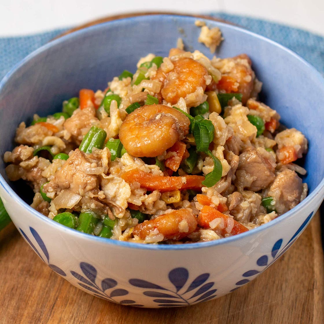 Shrimp and Chicken Fried Rice