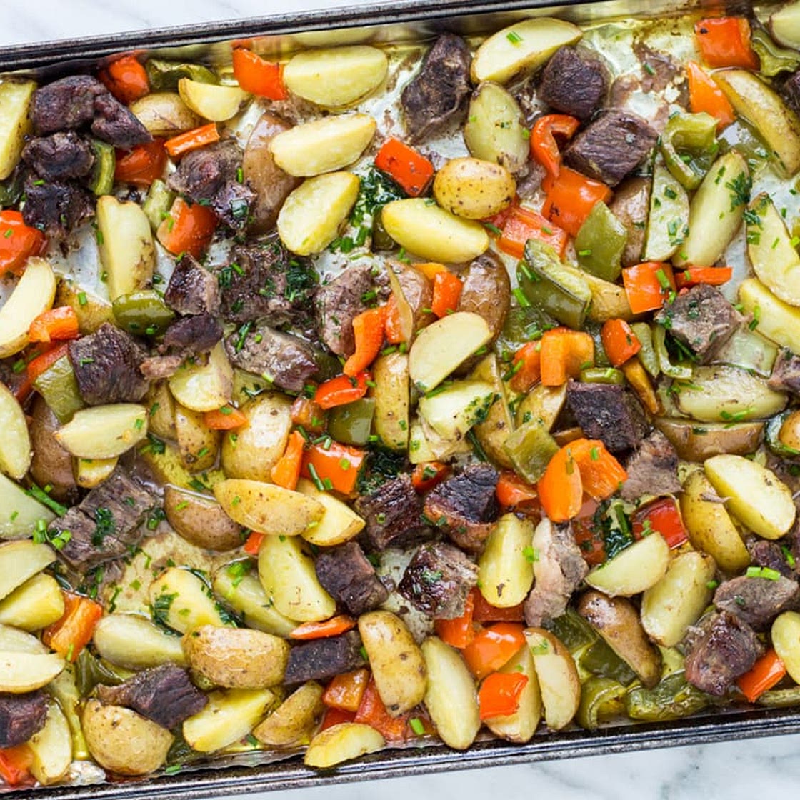 Low Fodmap Steak and Potatoes Sheet Pan Meal