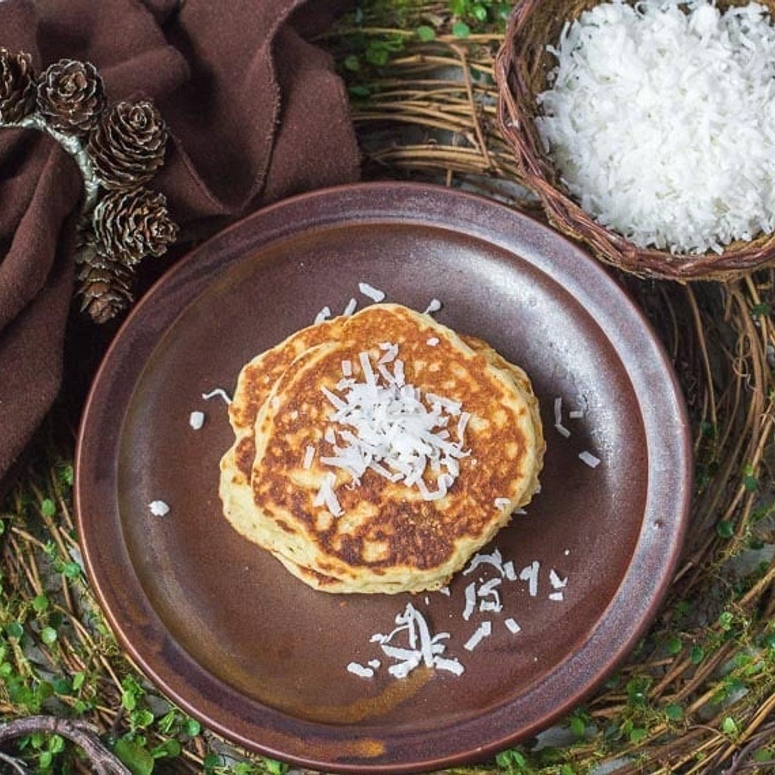 Low FODMAP Browned-Butter Coconut Pancakes