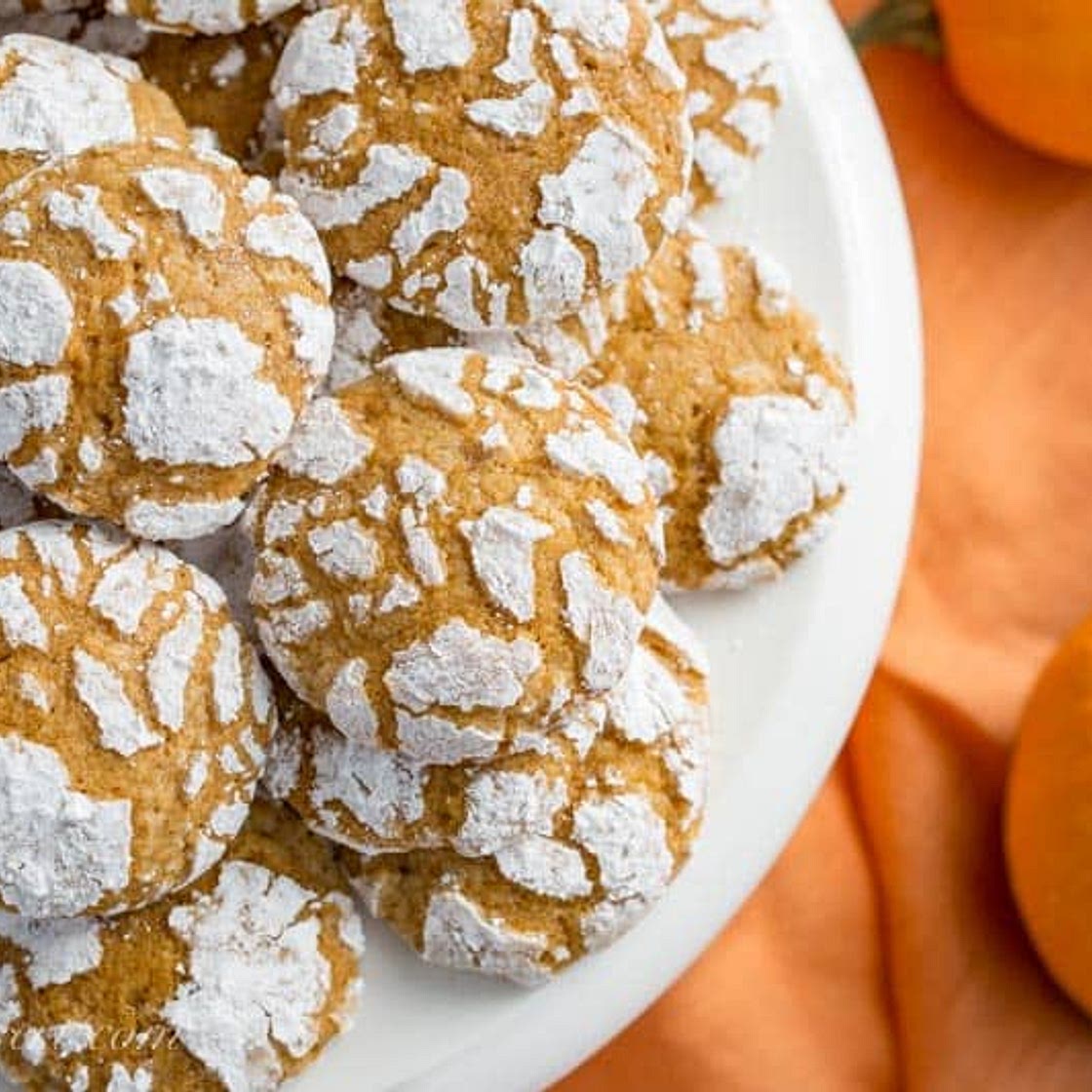 Pumpkin Crinkle Cookies