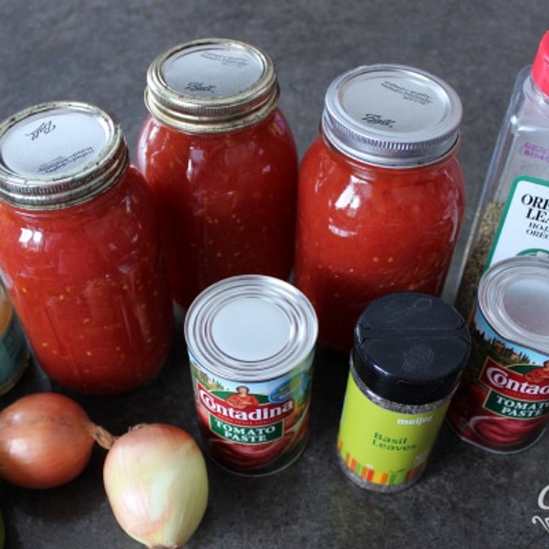 Homemade Spaghetti Sauce with Canned Tomatoes