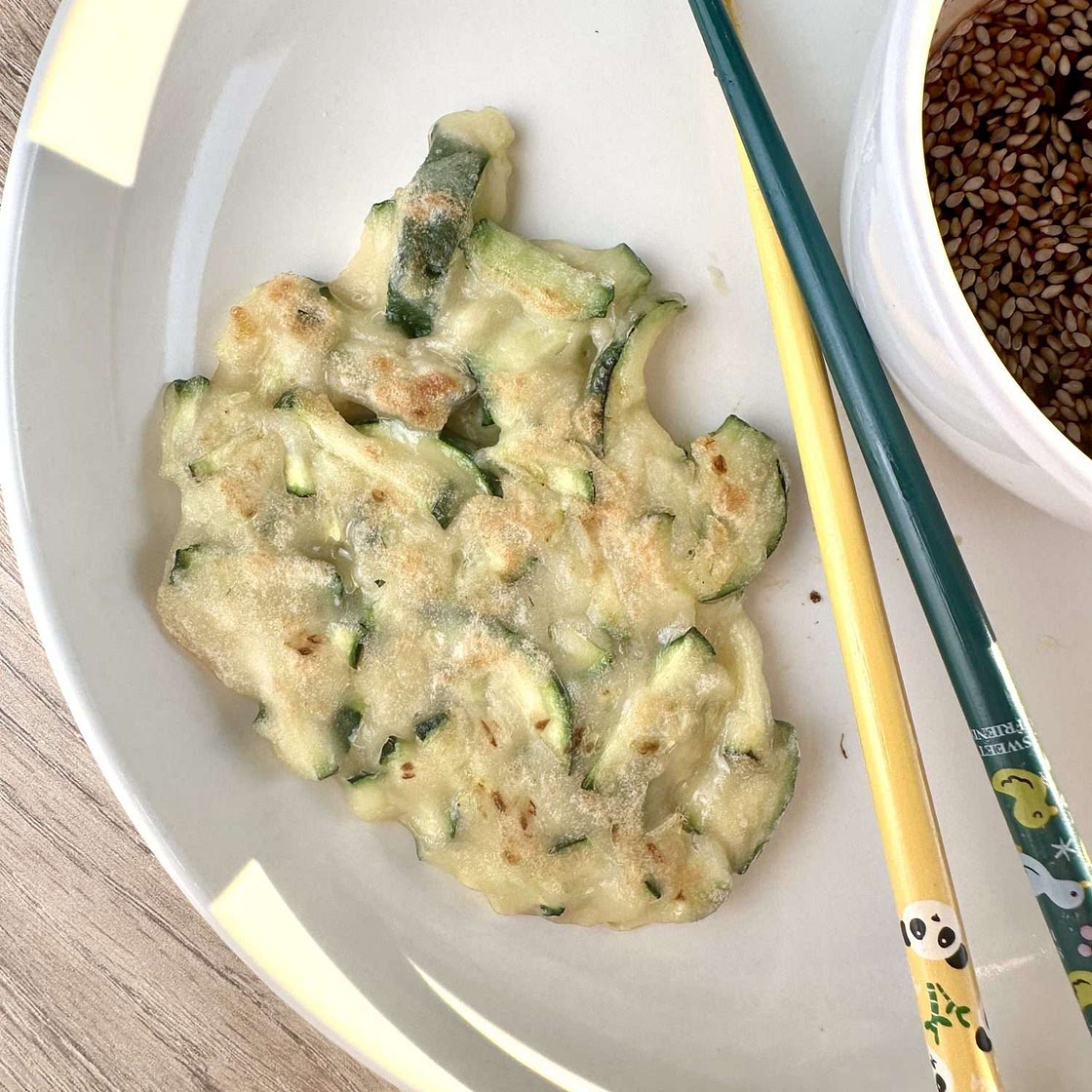 Korean-Style Zucchini Pancakes (Hobak Buchim)