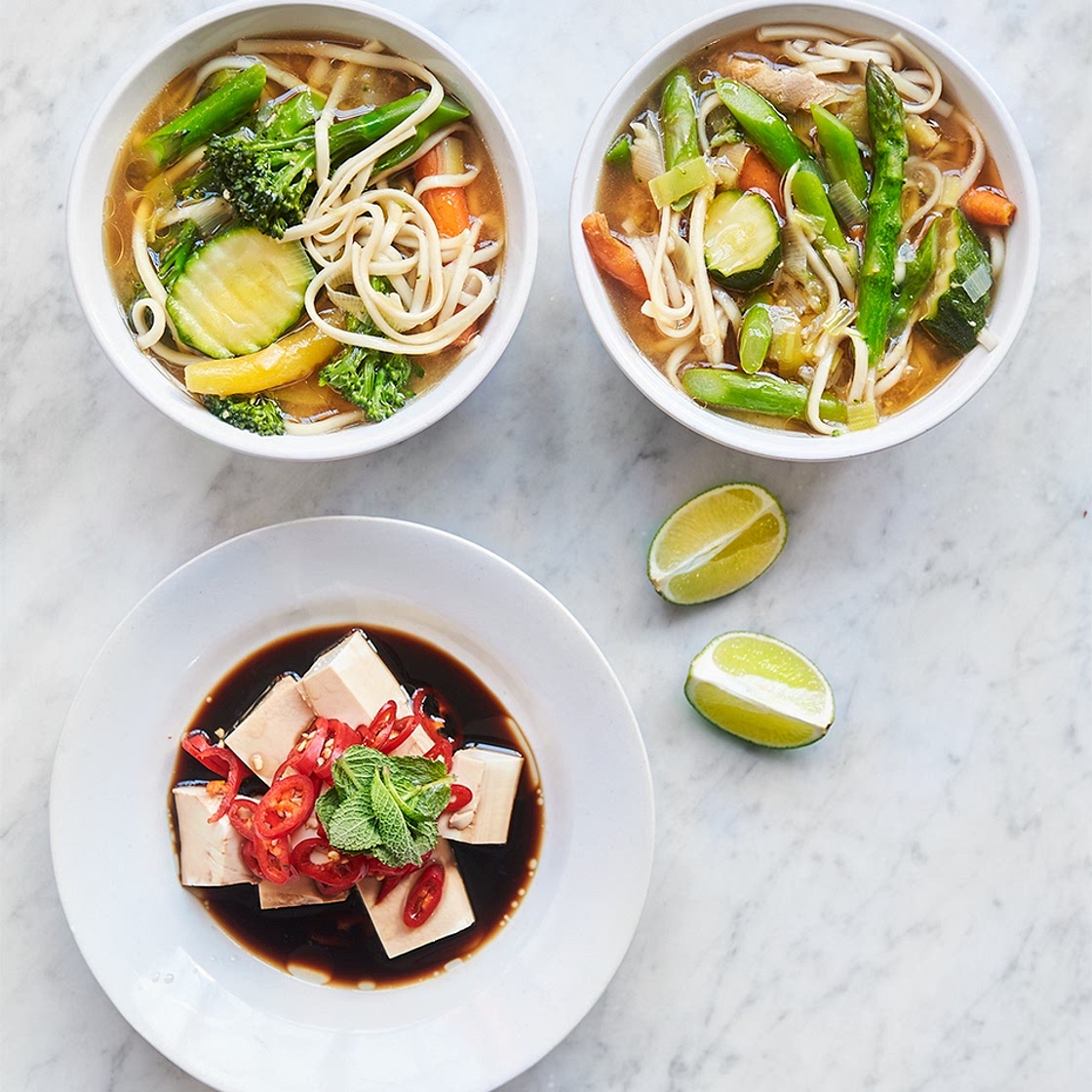 Throw-it-all-in veggie noodle bowl