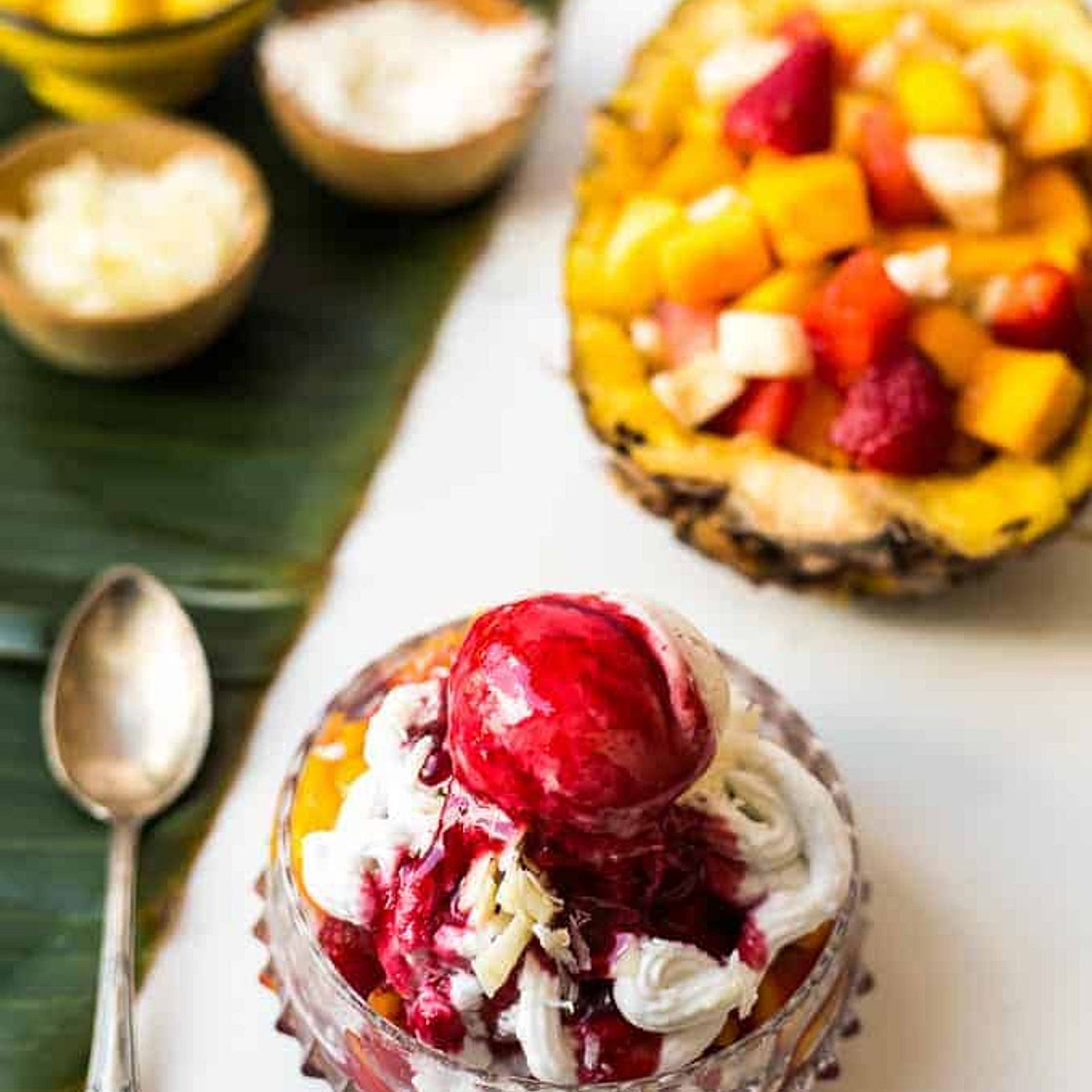 Colombian fruit salad - Ensalada de frutas Colombiana
