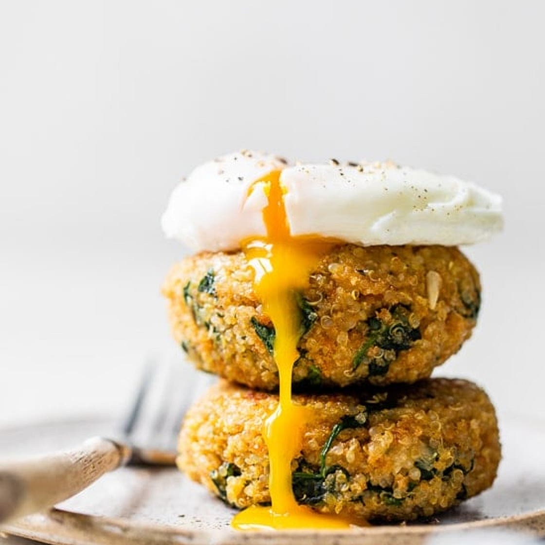 Quinoa and Spinach Patties