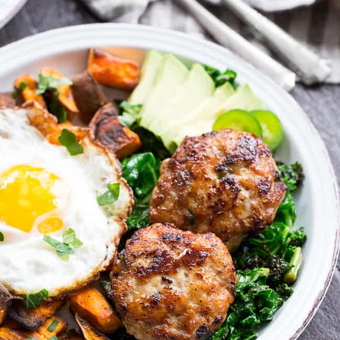 Garlic Jalapeno Chicken Sausage Patties {Paleo, Whole30}
