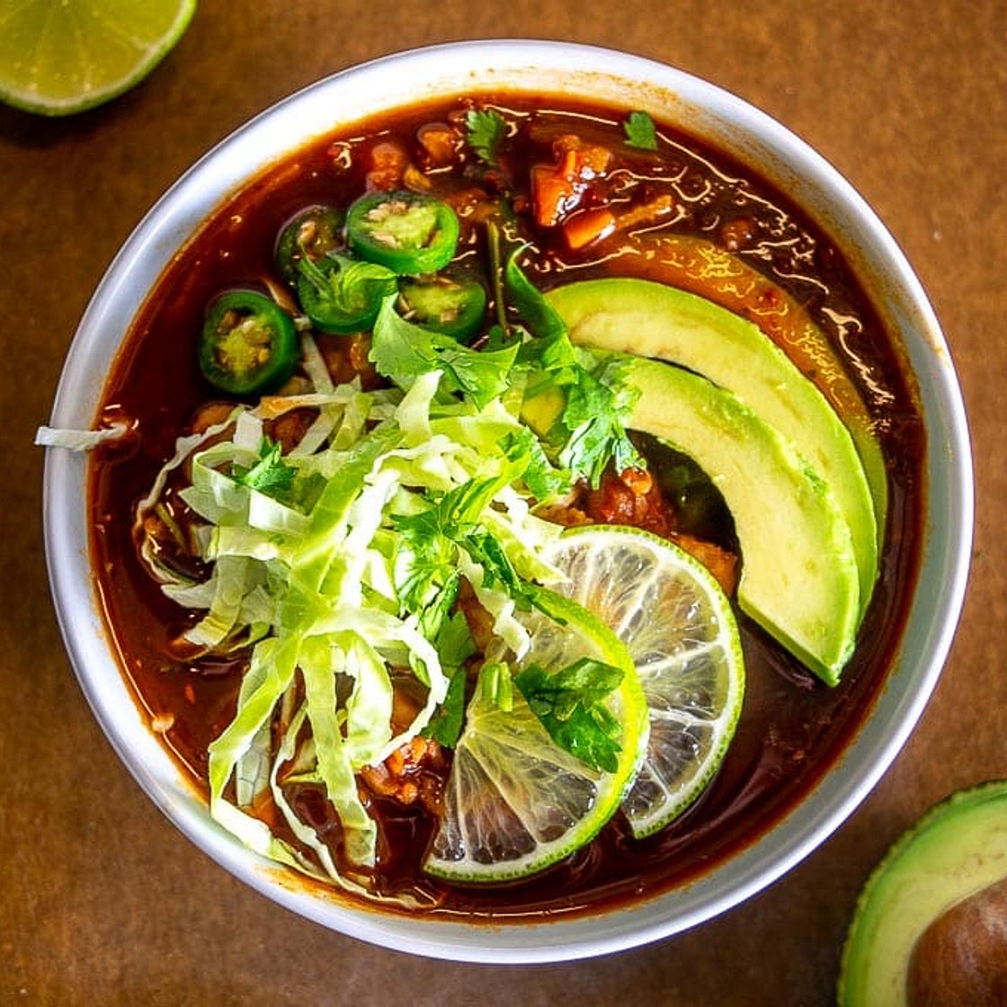 Vegetarian Red Pozole