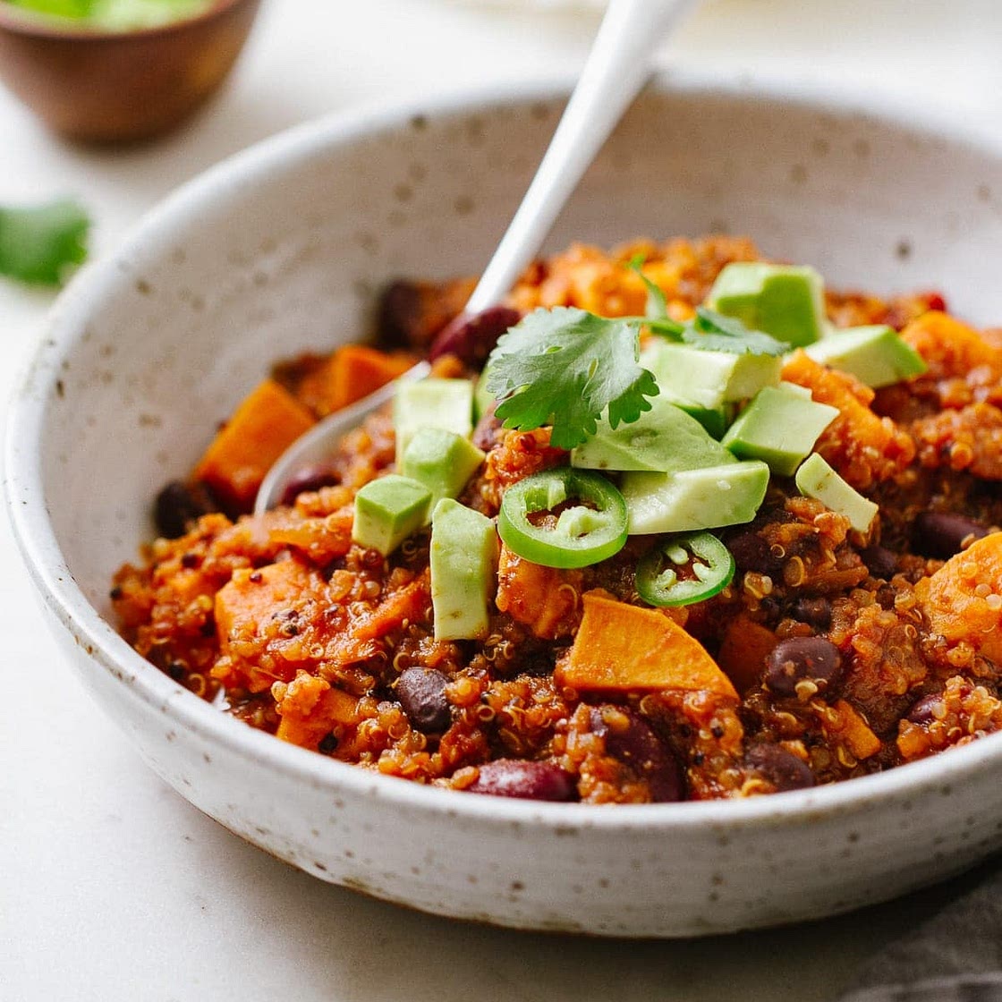 Sweet Potato & Quinoa Chili