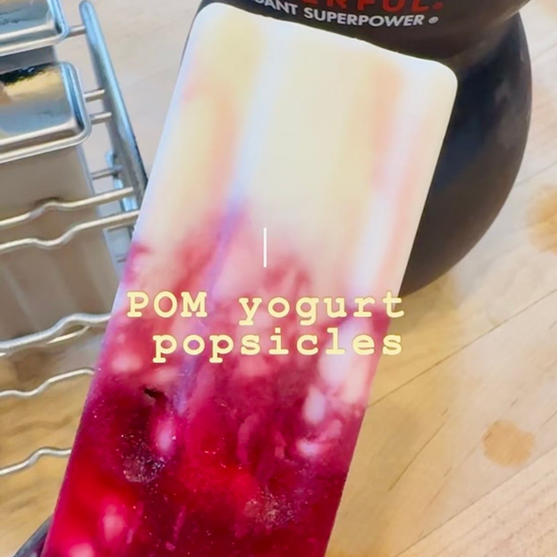 Pomegranate Yogurt Popsicles