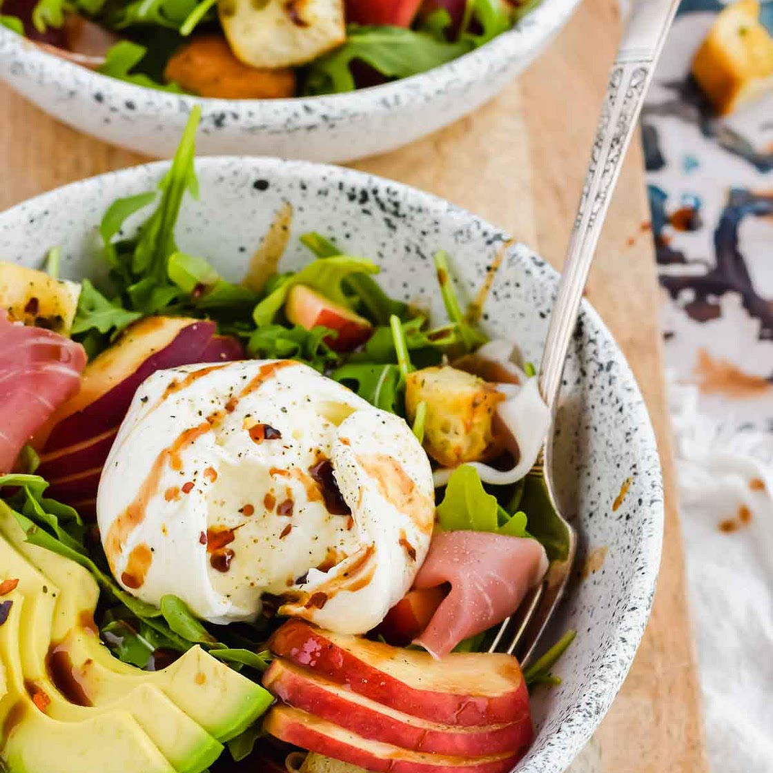 Peach Burrata Salad