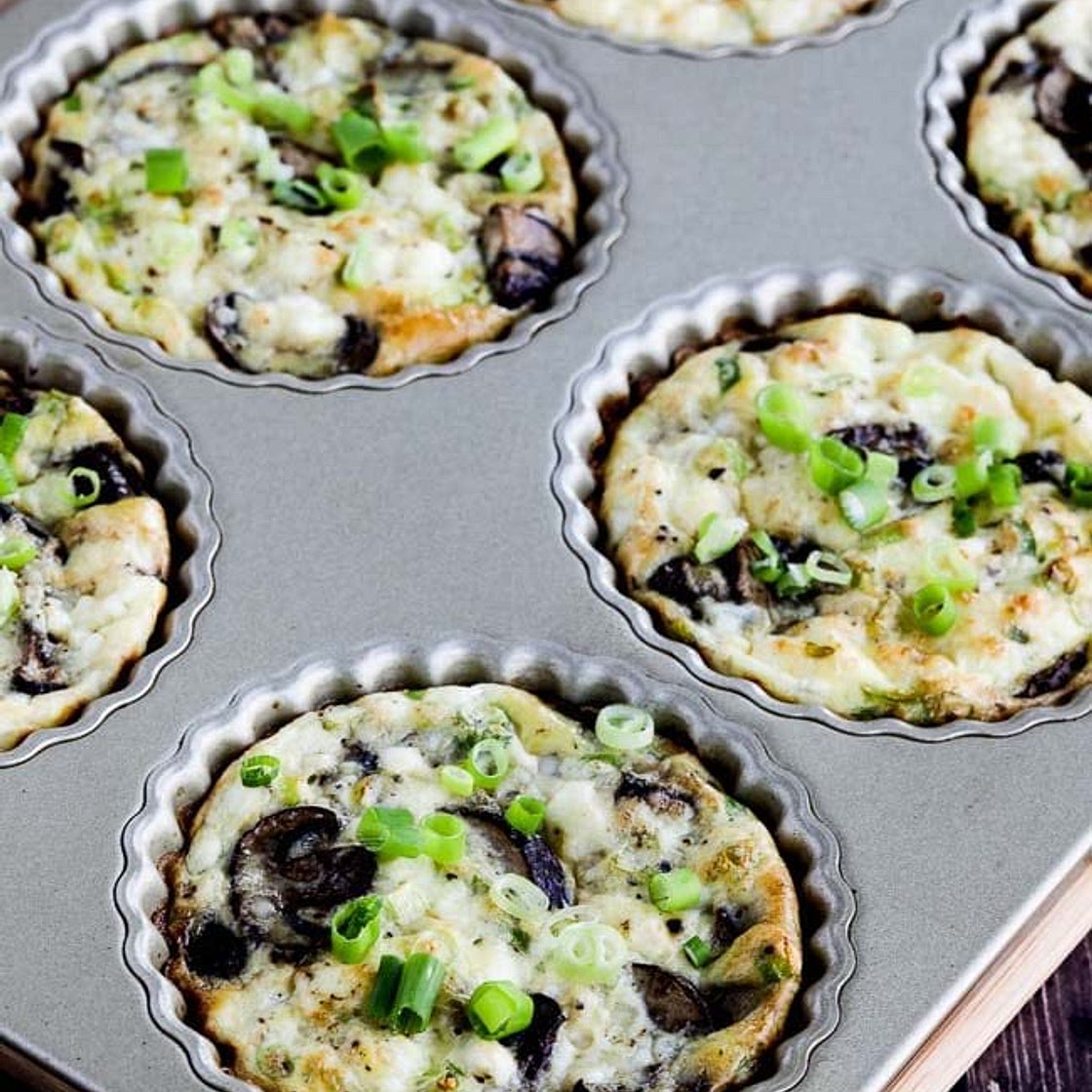 Mushroom Tarts with Feta