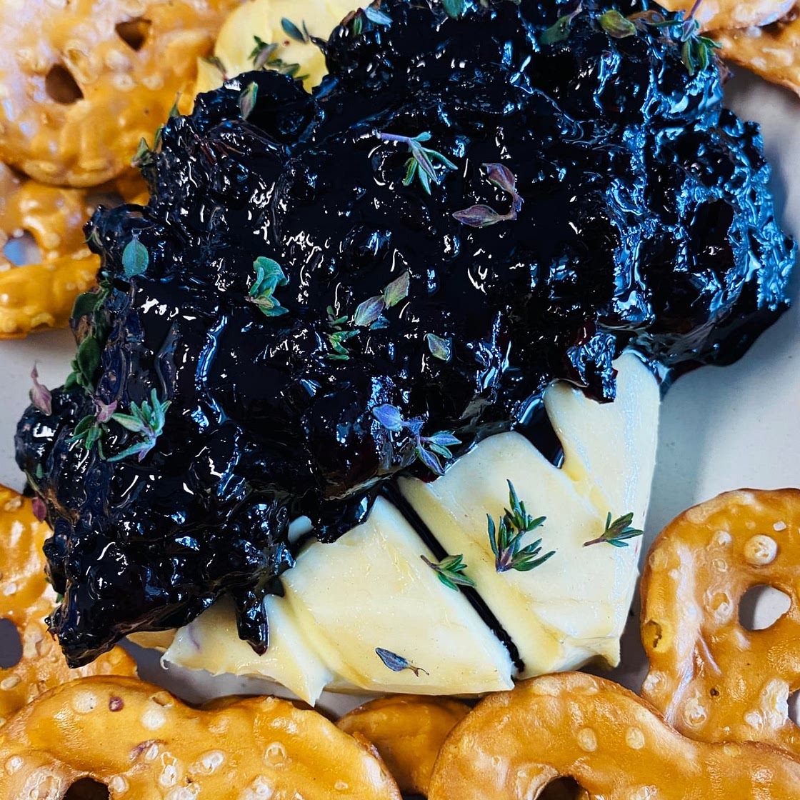 Smoked Cherry Bourbon Cream Cheese