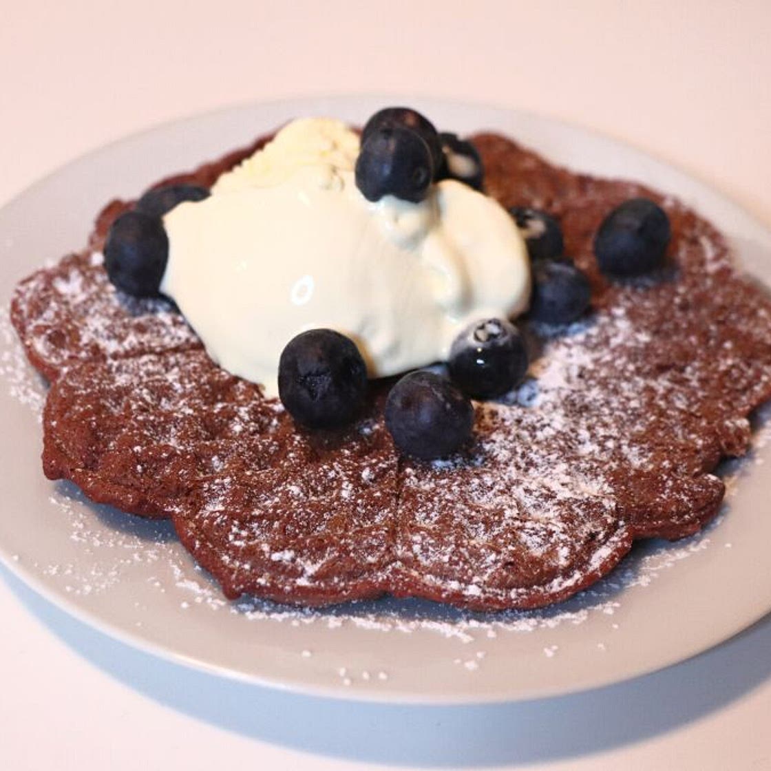 Red Velvet Waffles With Cake Mix