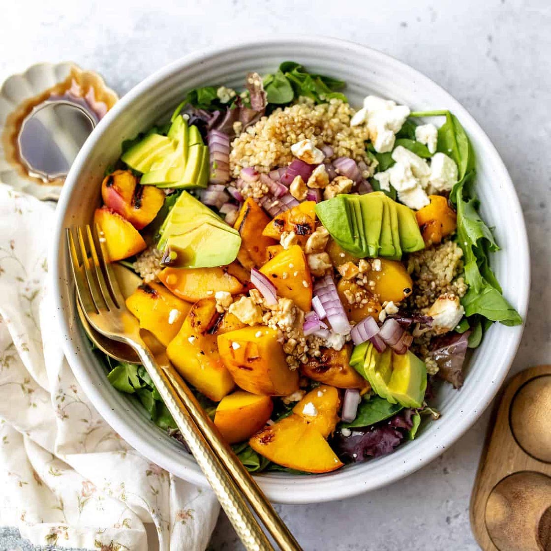 Peach Salad With Feta