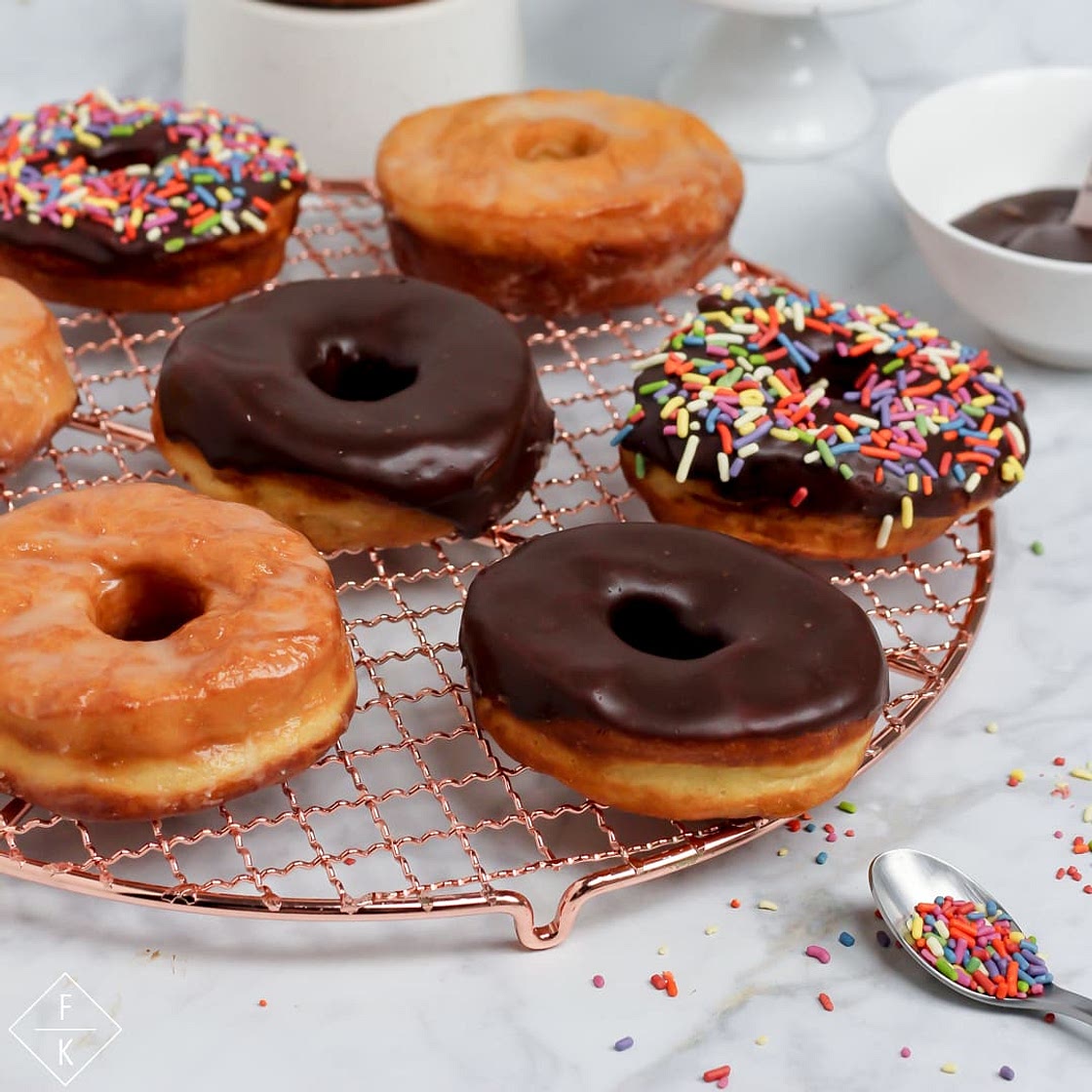Low Carb Yeast Donuts ('Doughnuts') Overnight