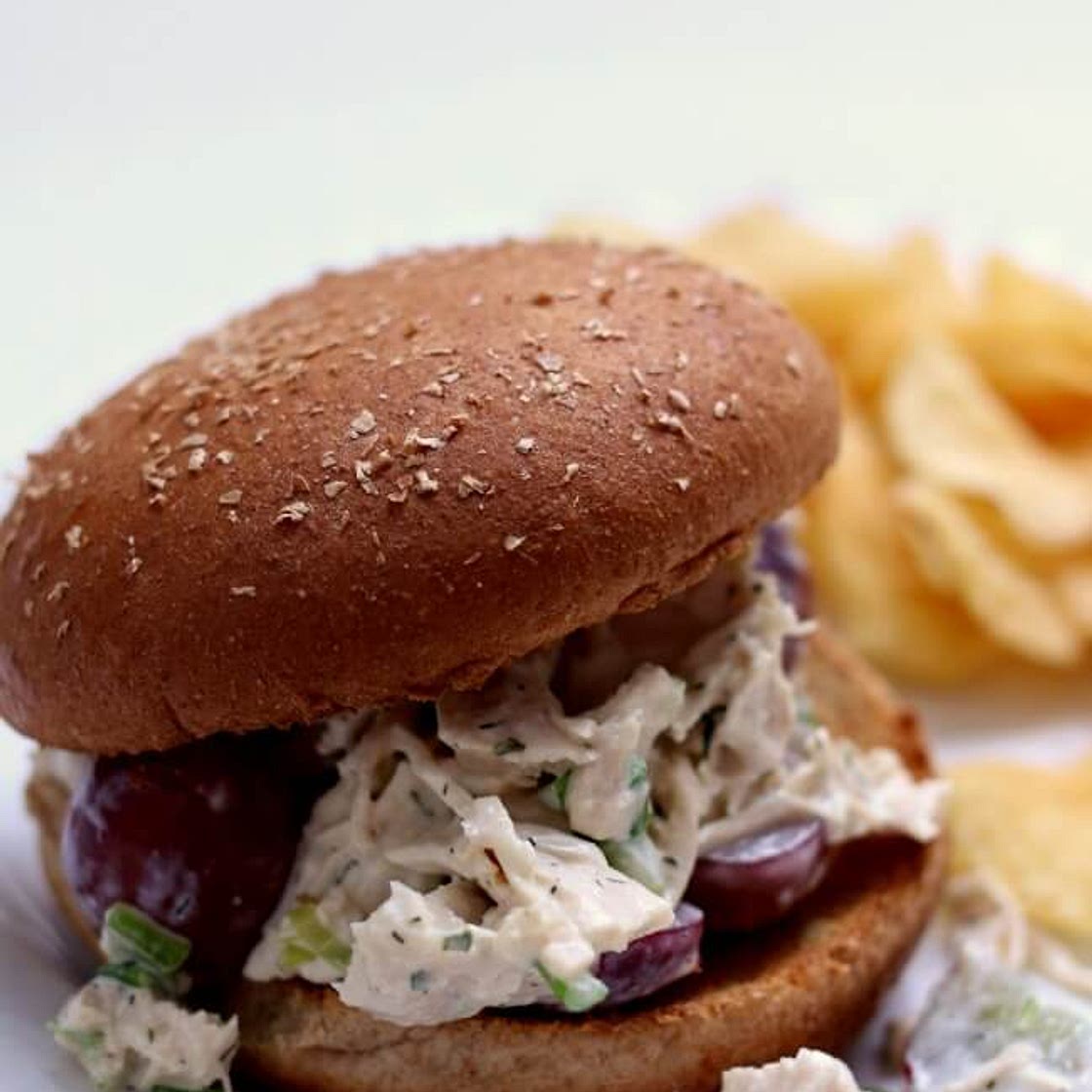 Instant Pot Chicken Salad Sandwich